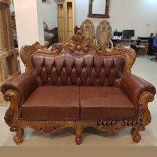 130, barangani road, right from, dsk vishwa rd, near bharat gas godown, chavan bagh, dhayari, pune, maharashtra 411041. 2 Seater Wooden Sofa Set Aarsun Sofa Set Brown Leather Sofa Wooden Sofa Set