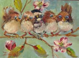 Beautiful Bird Paintings On Canvas Dogwood Blossoms Spring Birds Bird Paintings On Canvas Spring Birds Bird Canvas