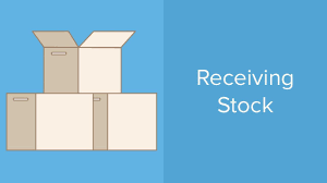 Receiving Stock With Vend Vend U