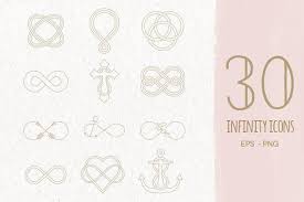 30 Infinity Symbols Eps Png Graphic Design Pattern Infinity Symbol Geometric Heart