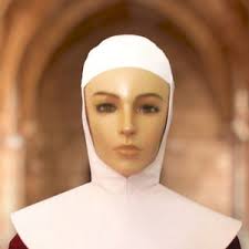 Womens Nun Habbit Hood Disguise Sister Lady Mother Cowl Tunic Scapular  Coronet Coif Hat Headband Veil Catholic Costume Cosplay Accessory