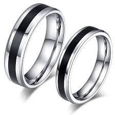 Couple S Matching Ring His Or Hers Two Tone Stainless Steel Comfort Fit Wedding Band For Men Or Women Walmart Com Steel Wedding Ring Stainless Steel Wedding Bands Jewelry Wedding Rings