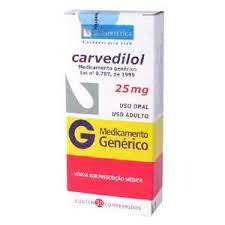Comprar Carvedilol 25mg Com 30 Comprimidos Generico
