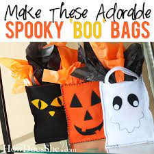 Spooky Boo Bags Halloween Treat Bags Halloween Bags Halloween Gift Bags