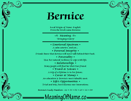 Meaning Of Name Bernice Names With Meaning Meaning Of Your Name Meant To Be