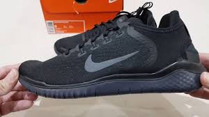 Unboxing NIKE FREE RN RUN 2018 TRIPLE BLACK BEST RUNNING SHOES (100%  ORIGINAL & RESMI) ANTI KW !!! - YouTube