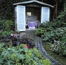 9 Ways To Carve A Magical Hideaway Into Your Backyard Shed Landscaping Backyard Secret Hideaway