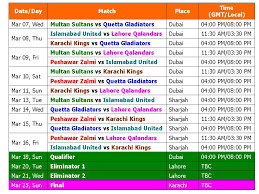 You must have been wondering where you can watch the psl live matches on your phone. Learn New Things Psl 2018 Pakistan Super League Schedule Best Time Table