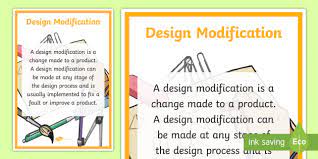 It is not intended as legal advice to any person. Design Modification Display Poster Teacher Made