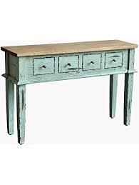 Casual Elements Allendale Console Table With Farmhouse Island Blue Base And Rustic Mango Gray Wash Top Wooden Console Table Entryway Furniture Entry Furniture