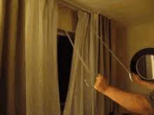 Blackout curtains are used to prevent natural light from penetrating. Curtain Gifs Tenor
