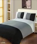 Black and grey duvet set