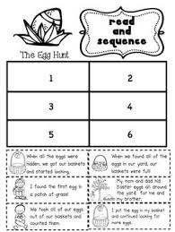 Egg Sequencing Activities Easter School Sequencing Activities Easter Reading Activities