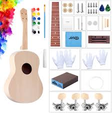 Music lessons guitar lessons painted ukulele piano lessons for beginners ukulele straps hula dance instrument sounds my favorite music videos. Amazon Com Diy Ukulele Kit With Glue Paint Set Installation Tools For Kids Wooden Small Hawaiian Guitar Ukalalee For Students Beginners Soprano Ukuleles 21inch Musical Instruments