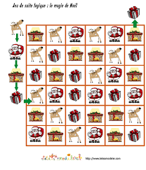 Jeux de logique adulte gratuit a imprimer. Jeu Pour Enfant A Imprimer Suite Logique De Noel La Magie De Noel Tete A Modeler