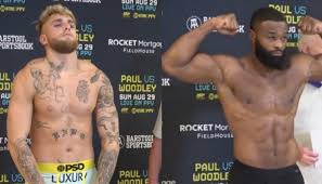 Paul is four inches taller than woodley and cut down to 190 pounds for their showdown this evening. 5sluzo81d4zqvm