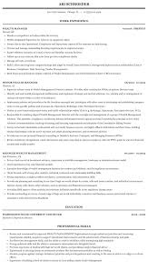 Professionals working in finance or accounting sector can find job opportunities in any business sector. Wealth Manager Resume Sample Mintresume