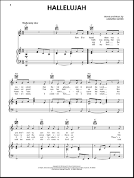 Your faith was strong but you needed proof you saw her bathing on the roof her beauty and the moonlight overthrew you she. Cohen Leonard 1934 Hallelujah From Shrek Easy Piano Bodensee Musikversand