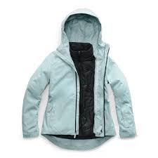 the north face womens clementine triclimate jacket cloud blue