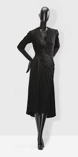 Marcelle Alix Haute Couture 1948 A Draped Draped Silk Jersey Afternoon Dress Vintage Couture Afternoon Dress 20th Century Fashion