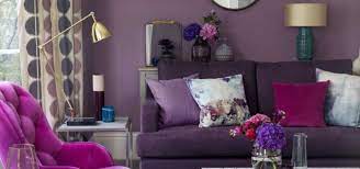 Living room with purple furniture and teal shag rug. 17 Purple Living Room Decor Ideas Sebring Design Build