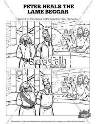 Numerals 1 through 10, with a picture of a bird (or 2 birds, or 3.). Acts 3 Peter Heals The Lame Man Sunday School Coloring Pages Sunday School Coloring Pages