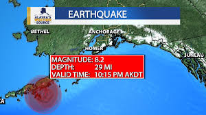 Courtesy usgs despite the size of the quake, no tsunami warnings were issued. 8 2 Magnitude Quake In Southwest Alaska Generates Small Tsunami