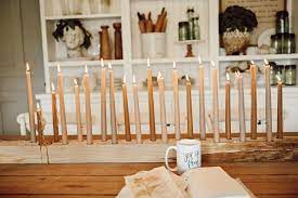 Wood taper candle holders pair thin wooden wall sconces hanging wall mount. Diy Candlestick Holder Liz Marie Blog