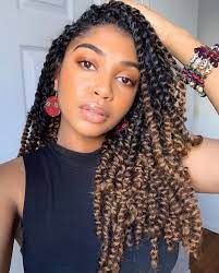 Pick a set of 3 to 5 favorite styles to practice and master, they'll become your hair. 42 Passion Twists Spring Twist And Braided Hairstyles Hello Bombshell Twist Braid Hairstyles Twist Hairstyles Crochet Braids Hairstyles