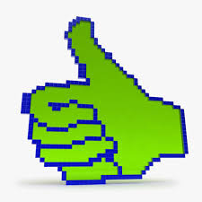 Thumbs Up Pixels 3d Model Ad Thumbs Pixels Model Cool Clipart Pixel Studio Backdrops