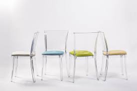 0 Bdda4e72 950 Transparent Chair In Polycarbonate With Pillow Lucienne Hazel Bicolor Jpg 950 633 Transparent Chair Acrylic Dining Chairs Chair