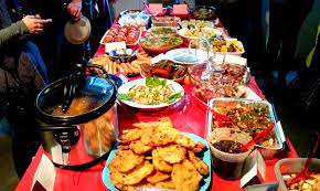 Compliments were one step short of hotel my hubby wanted to make some for a works potluck once. Chinese New Year Potluck Three Many Cooks Food New Year S Food Potluck
