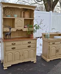 a matching hutch and dry sink