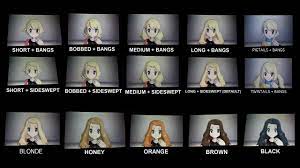 Pokemon Sun Girl Hairstyle Colors Which Haircut Suits My Face Trong 2021