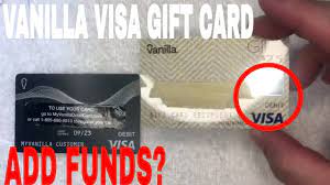 Can You Add Money To Vanilla Visa Debit Gift Card - Youtube