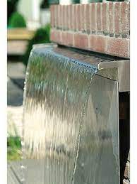 Stainless Steel Cascade Blade Water Fountain Feature Garden Yard Sheer Descent Ebay In 2021 Water Feature Pumps Water Fountain Small Water Features