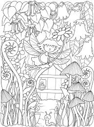Inkspirations Inthegarden Cute Fairy Garden Coloring Books Coloring Book Pages Dover Coloring Pages