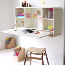 27 Inspirational Homework Areas And Study Stations Fold Away Desk Space Saving Desk Girl Bedroom Walls