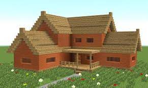Big oak wood material kit. Minecraft Build Big Wooden House Youtube House Plans 143416