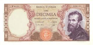Banknotes Banconote Bank Banca D Italia 10000 Diecimila Lire Lira Banconota Ricordi D Infanzia Lira Italiana
