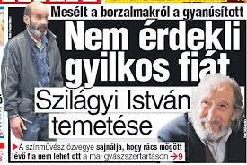 István szilágyi was born on december 7, 1937 in gyoma, hungary. Nem Erdekli Gyilkos Fiat Szilagyi Istvan Temetese Pressreader