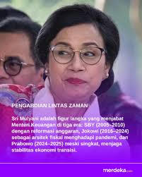 Sri Mulyani Indrawati, salah satu tokoh ekonomi paling berpengaruh di  Indonesia, resmi digantikan dari jabatannya sebagai Menteri Keuangan oleh  Presiden Prabowo Subianto pada Senin (8/9) di Istana Negara. Posisi  strategis itu kini