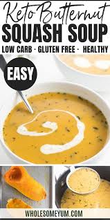 Creamy Low Carb Paleo Butternut Squash Soup Recipe With Coconut Milk Paleo Butternut Squash Paleo Butternut Squash Soup Butternut Squash Recipes Soup