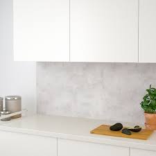 Concrete effect kitchen floor tiles. Lysekil Wall Panel Double Sided White Light Grey Concrete Effect 119 6x55 Cm Ikea
