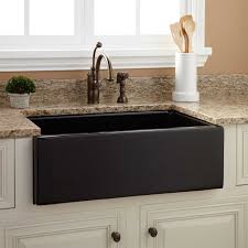 black farmhouse sink signature hardware