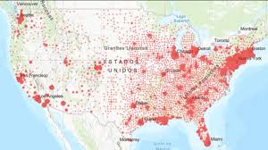 Mapa de usa por estados. Mapa De Casos Y Muertes Por Estado De Coronavirus En Usa 16 De Abril As Usa