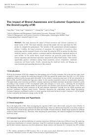 Organizations use this strategy to increase and leverage brand equity (definition: Pdf The Impact Of Brand Awareness And Customer Experience On The Brand Loyalty Of Mi