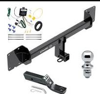 Trailer Tow Hitch For 16-23 Tesla X Complete Package w/ Wiring and 1-7/8"  Ball