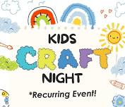 Kids’ Crafting Night