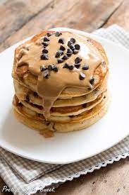 Chocolate Chip Peanut Butter Pancakes Pretty Simple Sweet Recipe Peanut Butter Chocolate Chip Pancakes Peanut Butter Pancakes Peanut Butter Recipes